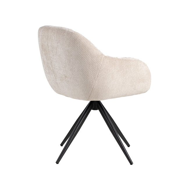 Label51 Eetkamerstoel Esma - Naturel - Elite - Zwart