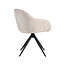 Label51 Eetkamerstoel Fiby - Naturel - Elite - Zwart onderstel