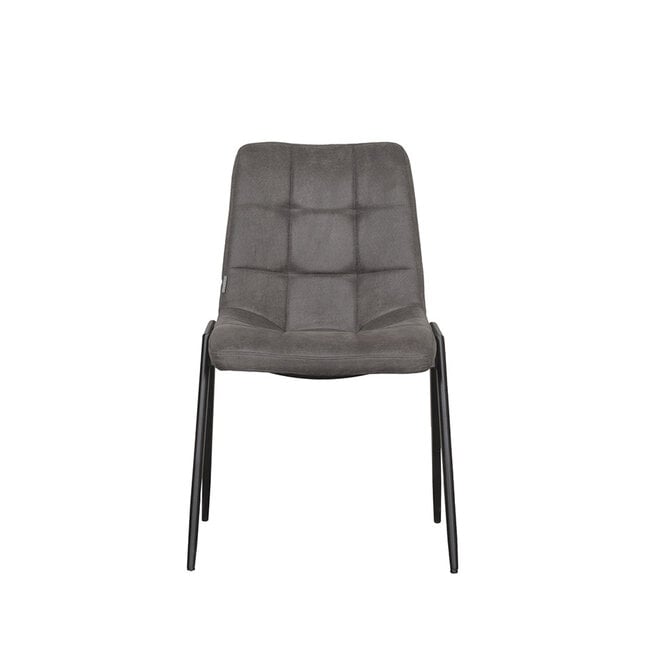 Label51 Eetkamerstoel Noor - Antraciet - Micro Suede