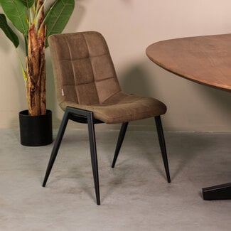 Label51 Eetkamerstoel Noor - Moss - Micro Suede