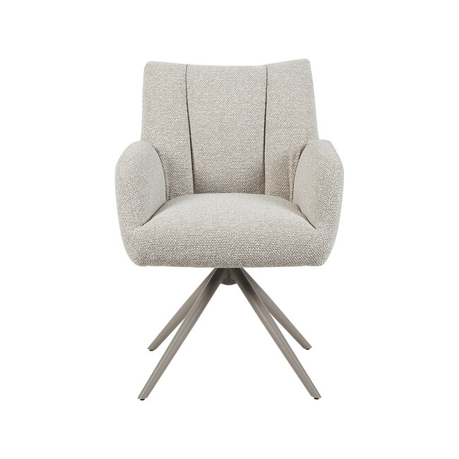 Label51 Eetkamerstoel Padua - Naturel - Royal Boucle - Taupe