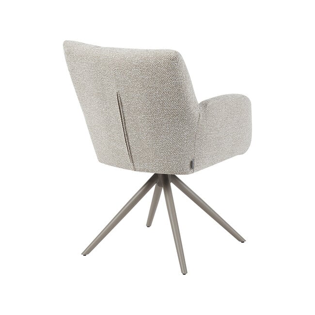 Label51 Eetkamerstoel Padua - Naturel - Royal Boucle - Taupe