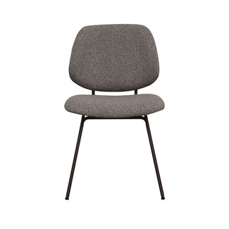 Label51 Eetkamerstoel Ravenna - Mushroom - Royal Boucle - Brons metaal