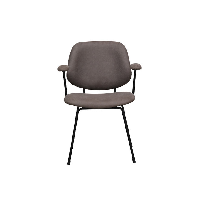 Label51 Eetkamerstoel Rivano - Taupe - Micro Suede