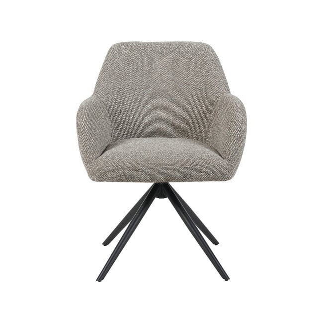 Label51 Eetkamerstoel Sayuri - Mushroom - Royal Boucle - Zwart