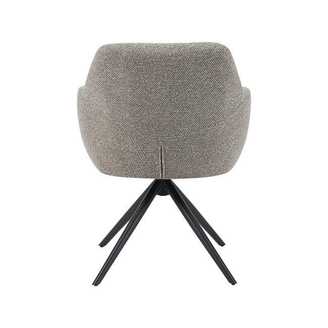 Label51 Eetkamerstoel Sayuri - Mushroom - Royal Boucle - Zwart