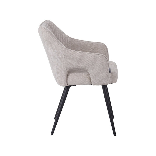 Label51 Eetkamerstoel Stan - Naturel - Elite - Zwart