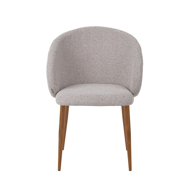 Label51 Eetkamerstoel Yuki - Naturel - Royal Boucle - Naturel Houtlook Frame