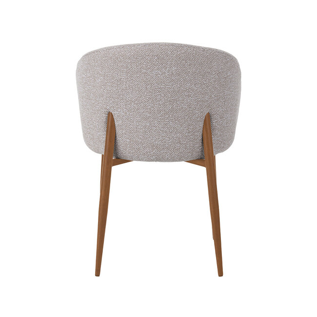 Label51 Eetkamerstoel Yuki - Naturel - Royal Boucle - Naturel Houtlook Frame