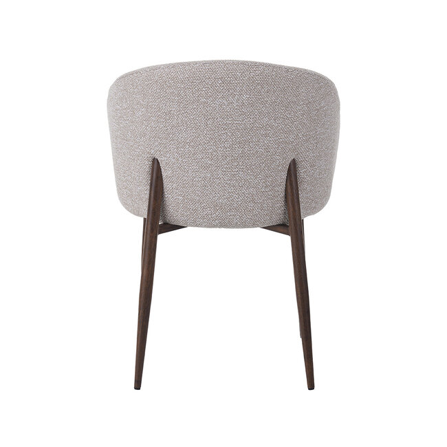 Label51 Eetkamerstoel Yuki - Naturel - Royal Boucle - Walnoot Houten Frame