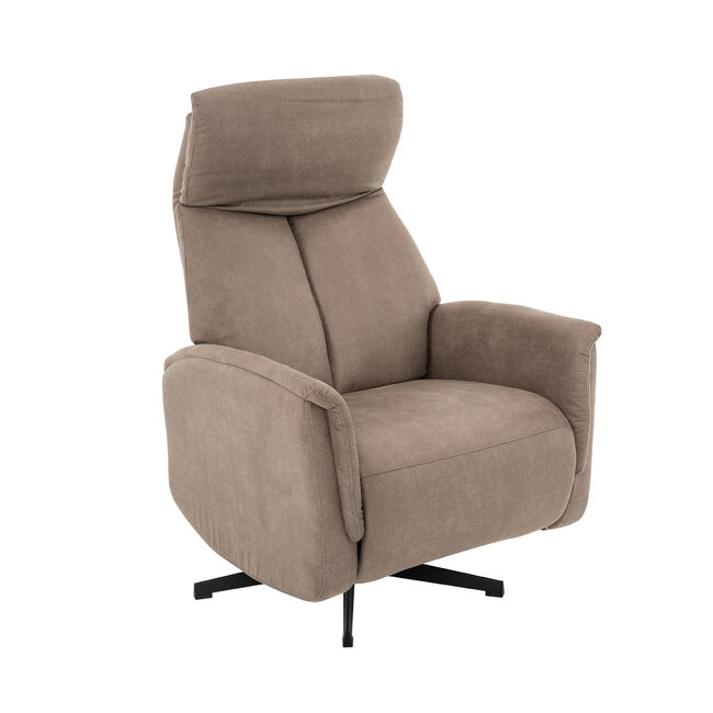 Label51 Fauteuil Aarhus - Taupe - Micro Suede - 2-Motorig