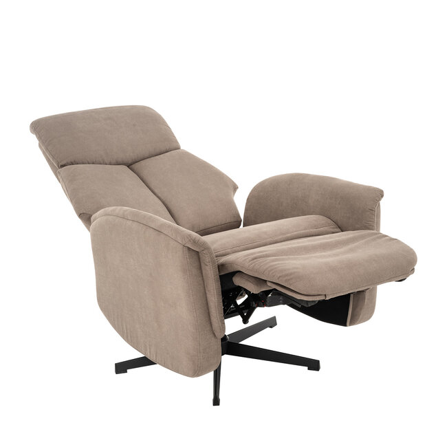 Label51 Fauteuil Aarhus - Taupe - Micro Suede - 2-Motorig