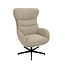 Label51 Fauteuil Malmo - Naturel - Royal Boucle - Incl. Hocker