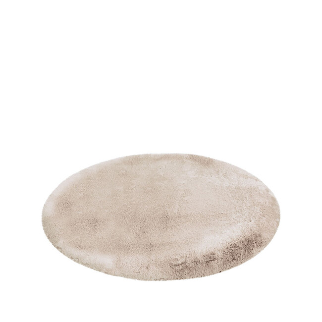 Label51 Vloerkleden Indy - Licht Taupe - Synthetisch - 200x200 cm - Rond