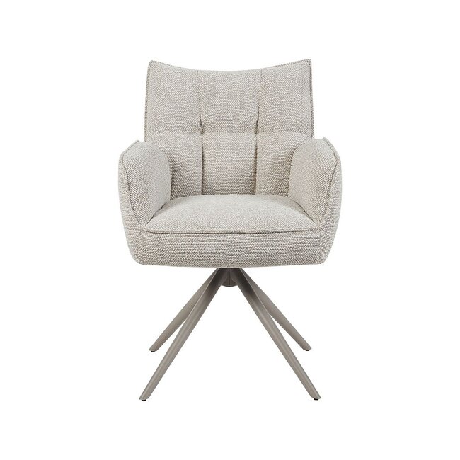 Label51 Eetkamerstoel Amalfi - Naturel - Royal Boucle - Taupe