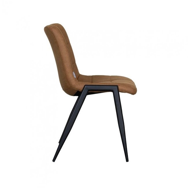 Label51 Eetkamerstoel Noor - Cognac - Micro Suede