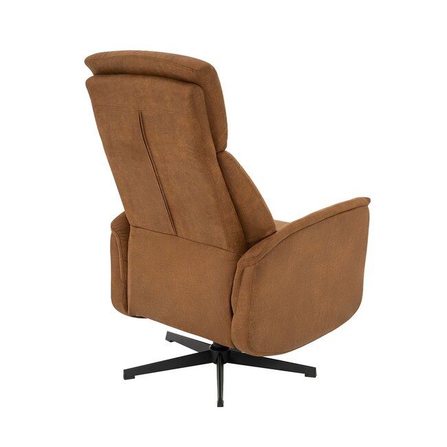 Label51 Fauteuil Aarhus - Cognac - Micro Suede - 2-Motorig