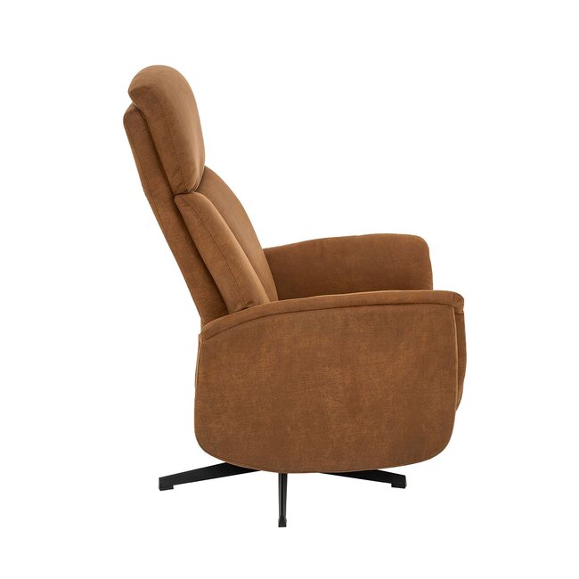 Label51 Fauteuil Aarhus - Cognac - Micro Suede - 2-Motorig