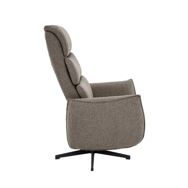 Label51 Elektrische Relaxfauteuil Goteborg Royal Boucle Mushroom