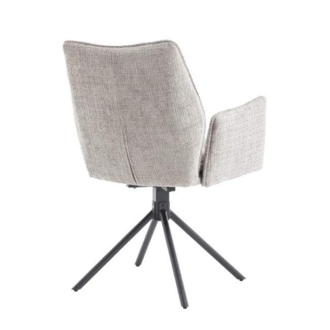 Benoa Eetkamerstoel Tim  Cremona 85 betongrijs