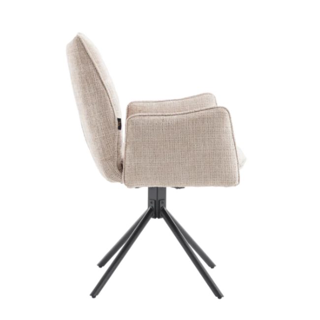 Benoa Eetkamerstoel Tim  Cremona 14 taupe