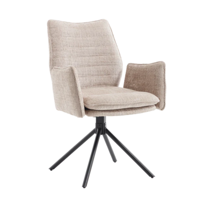 Benoa Eetkamerstoel Tim  Cremona 14 taupe