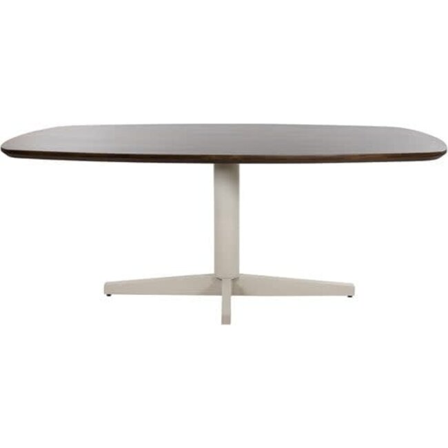 Nijwie Eetkamertafel Libra Deens ovaal 160 cm - beige poot