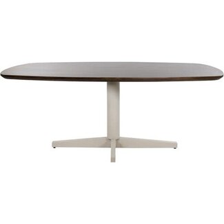 Nijwie Eetkamertafel Libra Deens ovaal 190 cm - beige poot