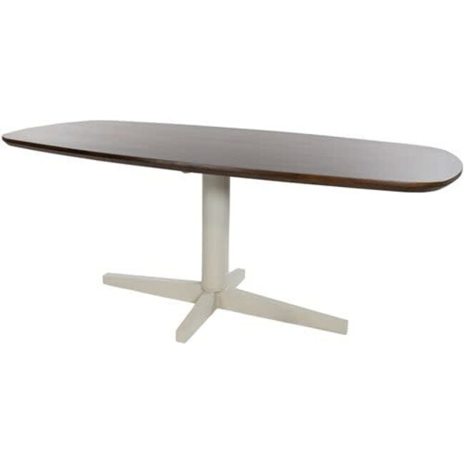 Nijwie Eetkamertafel Libra Deens ovaal 190 cm - beige poot