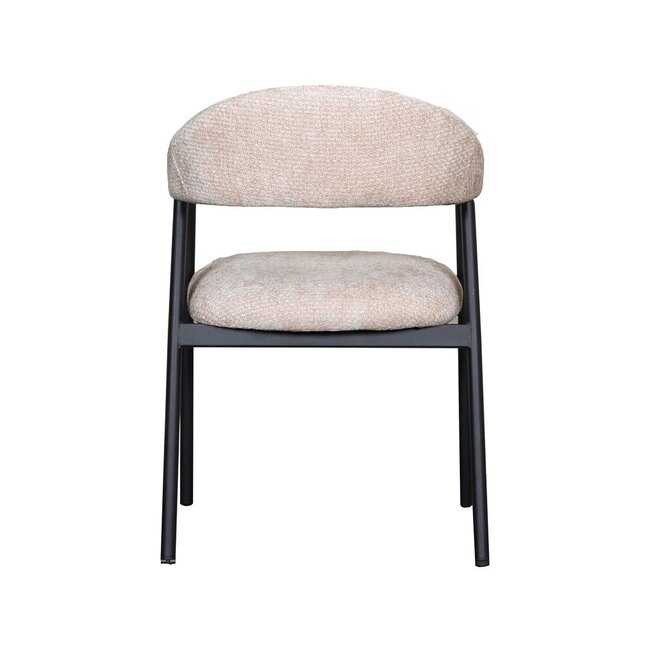 Label51 LABEL51 Eetkamerstoel Amaze - Clay - Elite - Black Frame