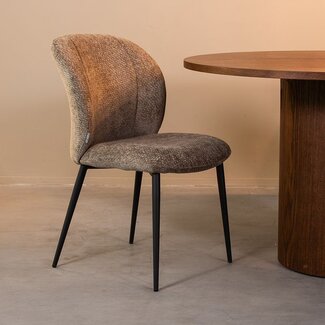 Label51 LABEL51 Eetkamerstoel Vino - Hunter - Elite - Black Frame