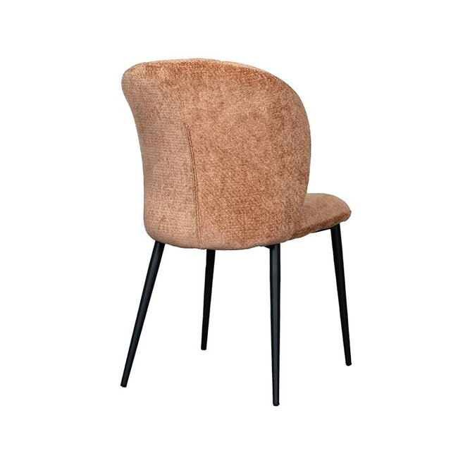 Label51 LABEL51 Eetkamerstoel Vino - Cognac - Elite - Black Frame