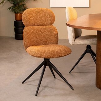 Label51 LABEL51 Eetkamerstoel Finn - Coral - Boucle