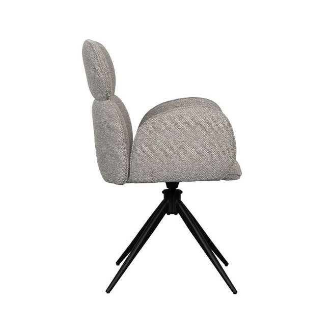 Label51 LABEL51 Eetkamerstoel Vidar - Mshroom- Boucle