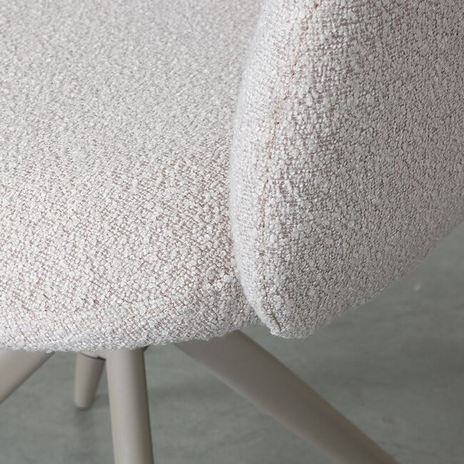Label51 LABEL51 Eetkamerstoel Kimball - Naturel - Boucle