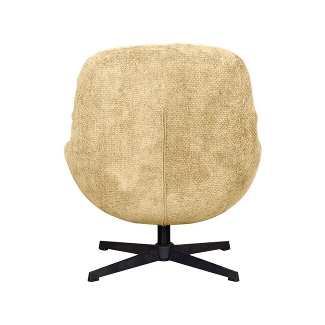 Label51 Draaifauteuil Huxley | Brass Elite | Zwart Metaal
