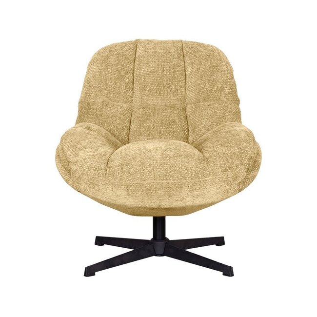 Label51 Draaifauteuil Huxley | Brass Elite | Zwart Metaal