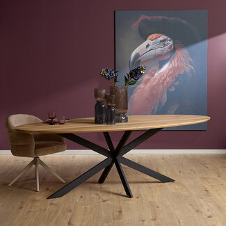 Starfurn Eiken eettafel Ferris | Ovaal 210 cm | Naturel