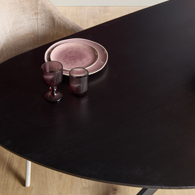 Starfurn Eettafel Cloud | 210 cm | Eiken zwart