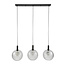 WoonStijl Hanglamp Bubble Frosted 3-lichts grijs