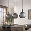 WoonStijl Hanglamp Bubble Frosted 3-lichts grijs