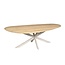 Starfurn Eiken eettafel Cloud | 180 cm | Naturel | Poot Sand