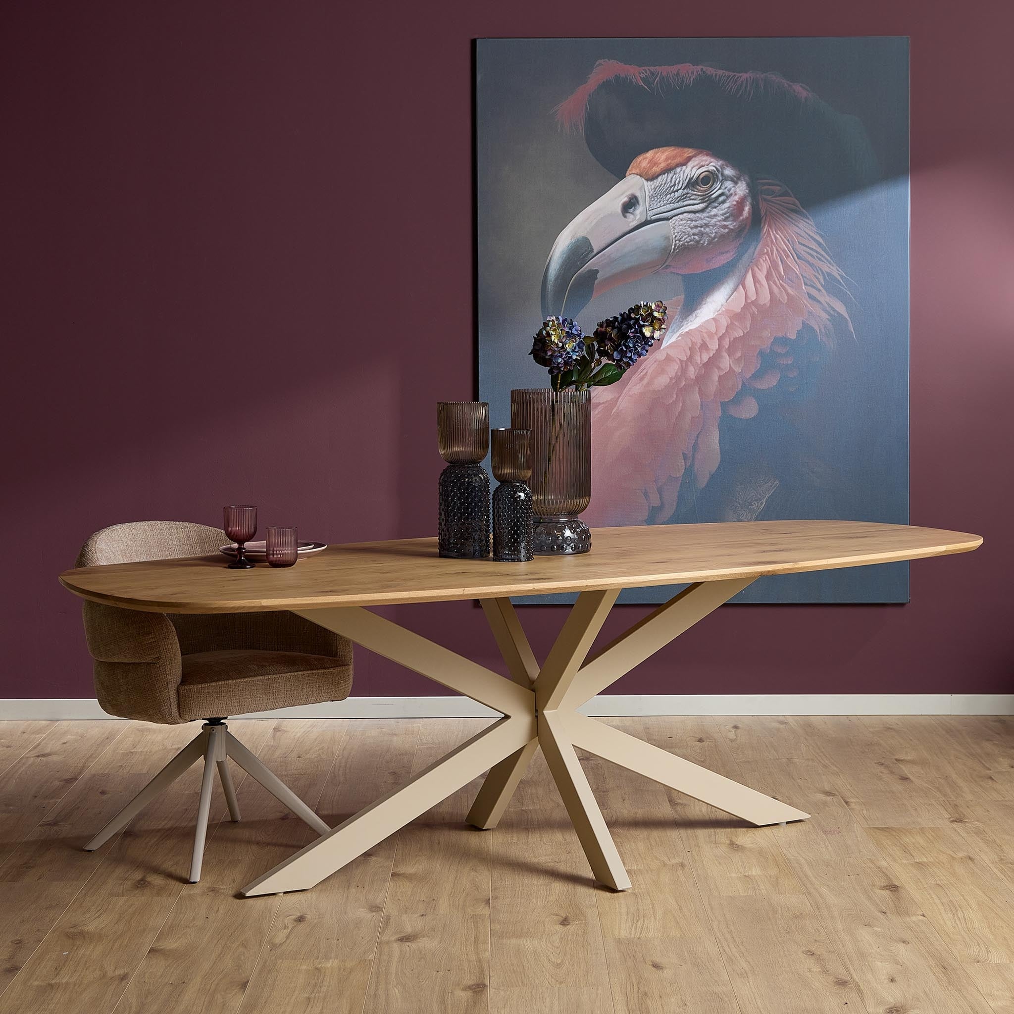 Eiken Eettafel Ferris Deens Ovaal 240 cm Naturel | Starfurn – Houten M ...