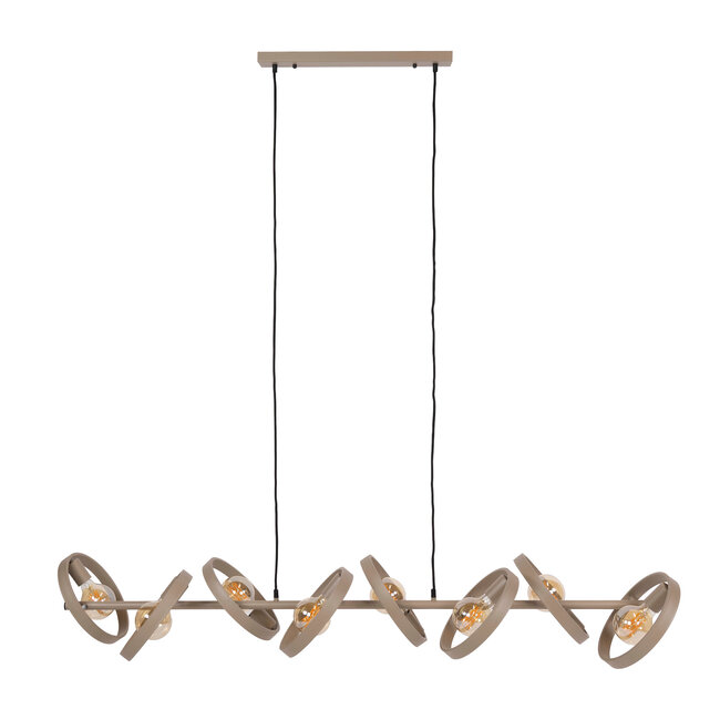WoonStijl Hanglamp Hover 8-lichts beige