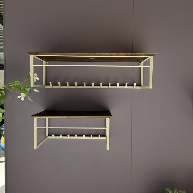 Nijwie Antigua kapstok 100 met hoedenplank en 11 haken - Welcome Home Collection