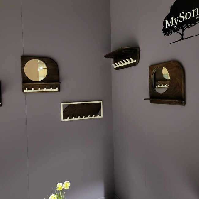 Nijwie Aruba kapstok 60 met hoedenplank en 7 haken - Welcome Home Collection