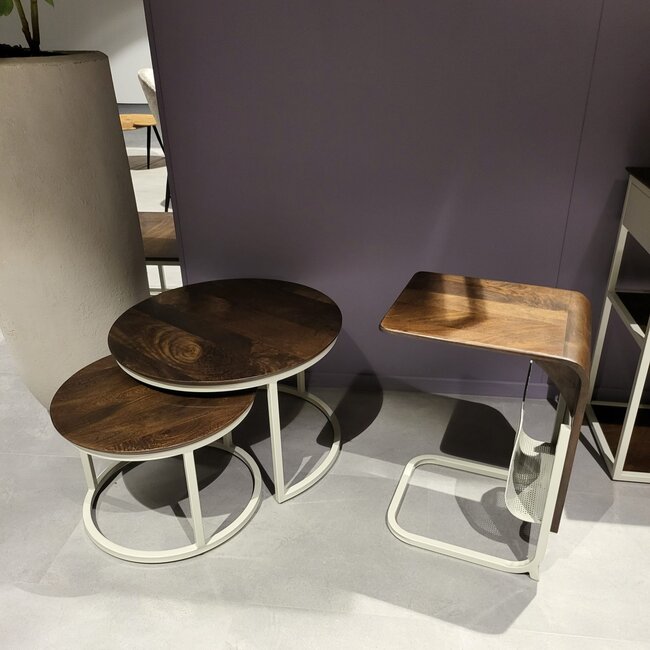 Nijwie Barbados salontafel, rond, set van 2 - Welcome Home Collection