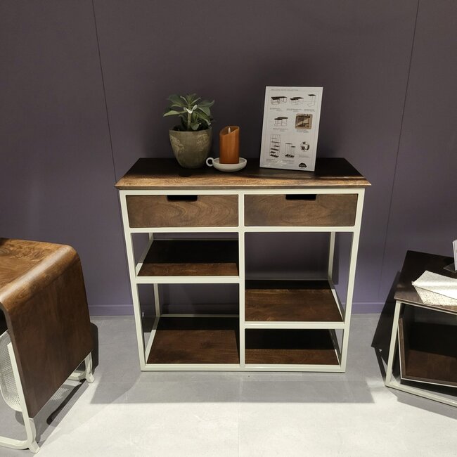 Nijwie Montserrat wandkast 86 met 2 lades en 3 legplanken - Welcome Home Collection