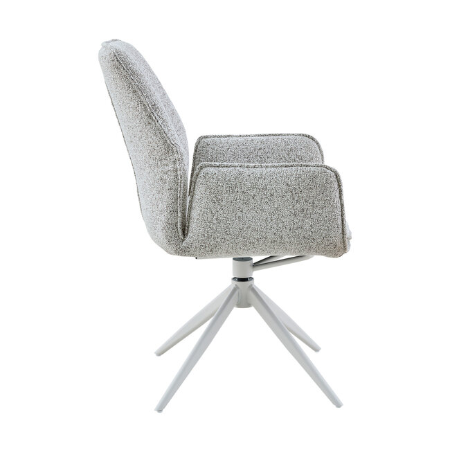 Starfurn Eetkamerstoel Hera | Light Grey | Met armleuning