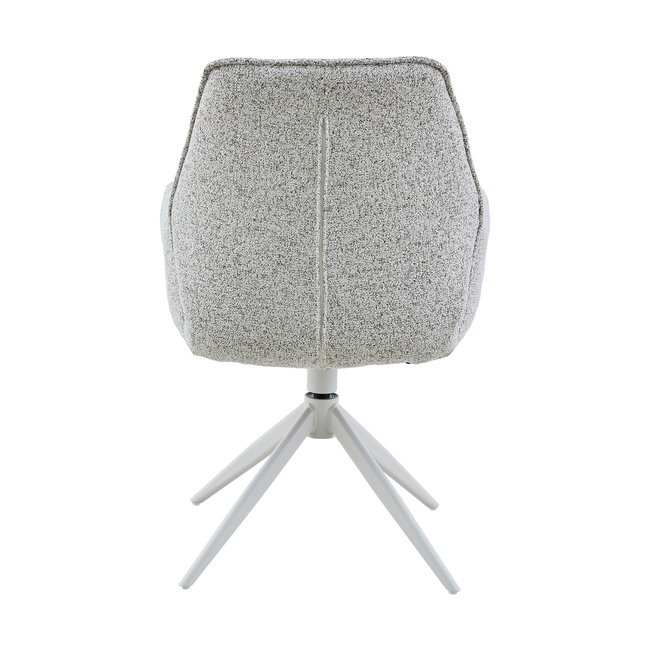 Starfurn Eetkamerstoel Hera | Light Grey | Met armleuning